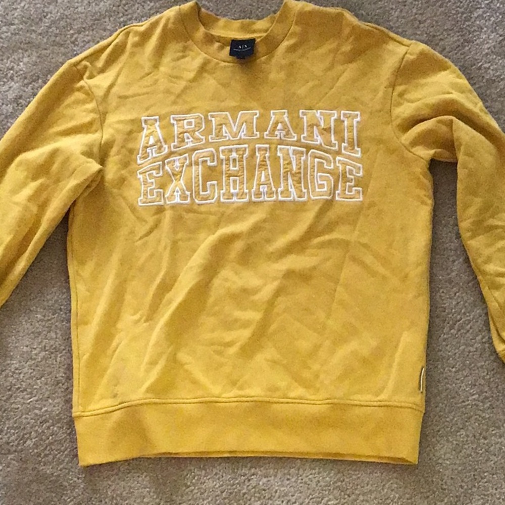 Armani Exchange Yellow Men's Sweater